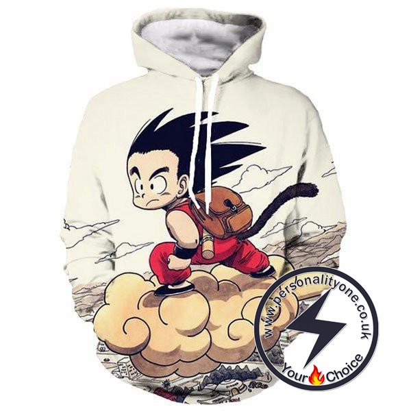 Dragon Ball Z - Goku On Nimbus 3D - Hoodies